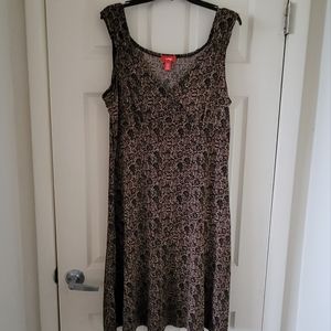 Vintage Latina Life XL V-Neck Dress with Lil Side Slit